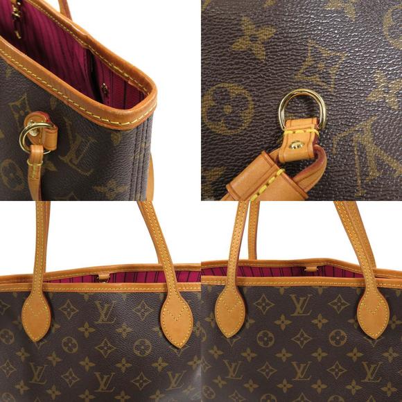Louis Vuitton Neverfull PM Monogram Fuchsia Handbag Monogram Canvas - Picture 7 of 9